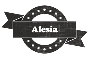 Alesia grunge logo