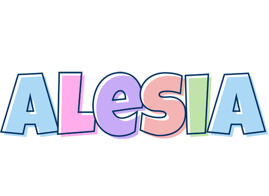 Alesia pastel logo