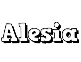 Alesia snowing logo