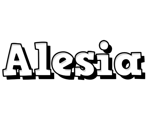Alesia snowing logo