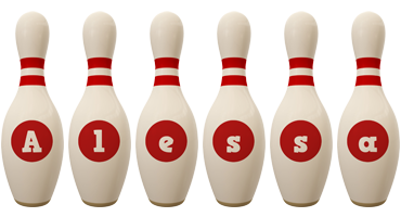 Alessa bowling-pin logo