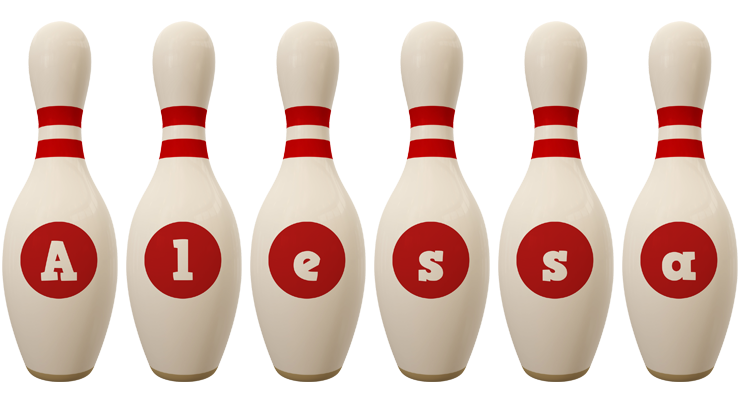 Alessa bowling-pin logo