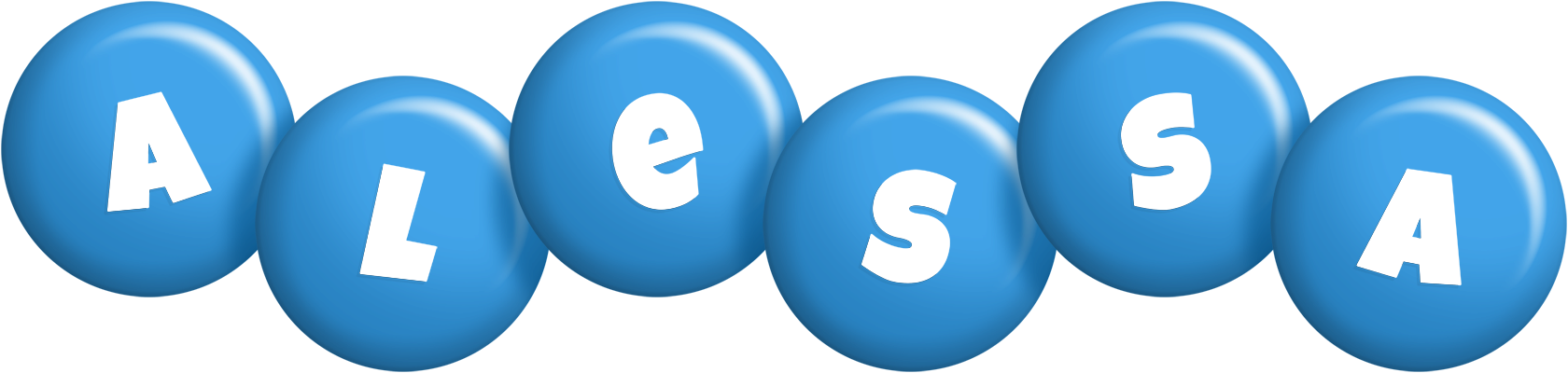 Alessa candy-blue logo