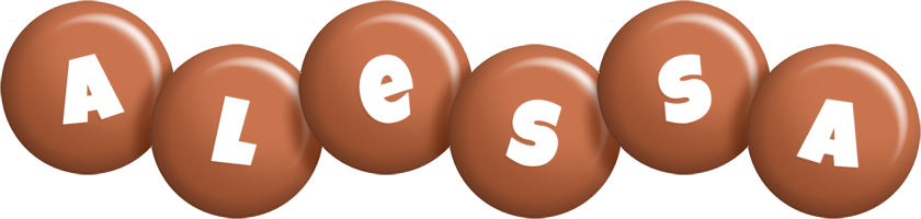 Alessa candy-brown logo