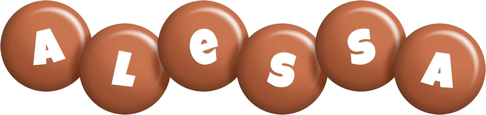 Alessa candy-brown logo