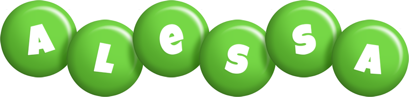 Alessa candy-green logo