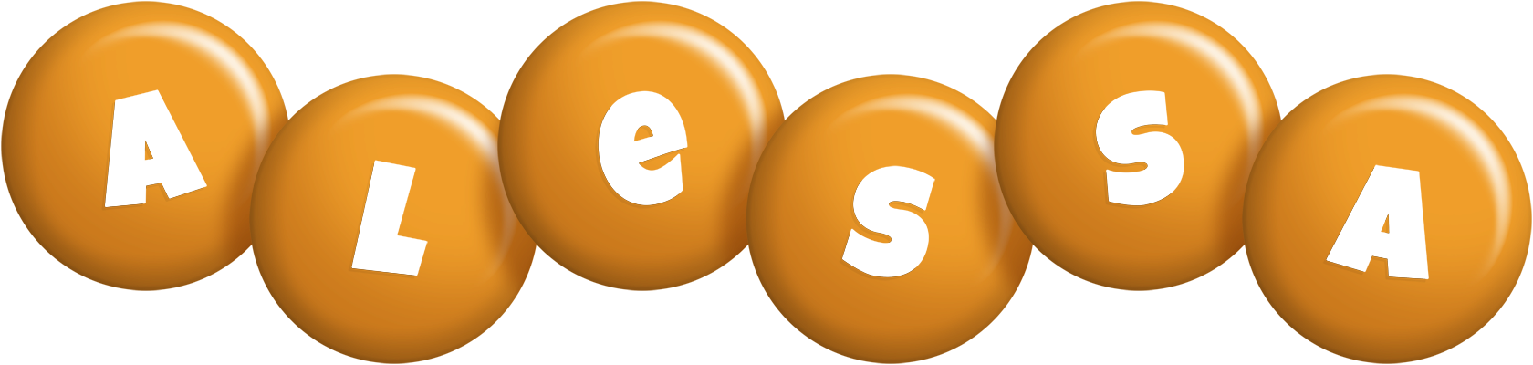 Alessa candy-orange logo