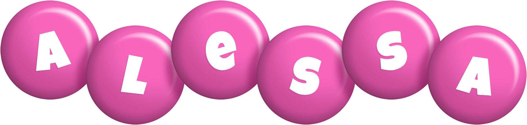 Alessa candy-pink logo