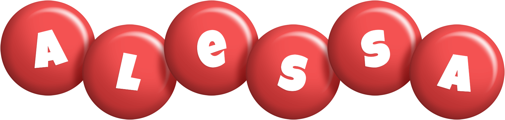 Alessa candy-red logo
