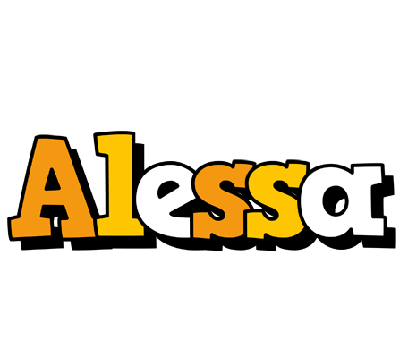 Alessa cartoon logo