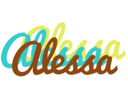 Alessa cupcake logo