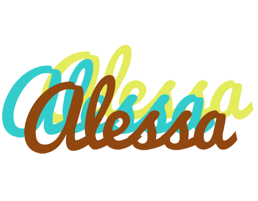 Alessa cupcake logo