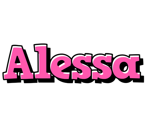 Alessa girlish logo
