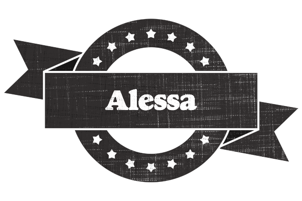 Alessa grunge logo