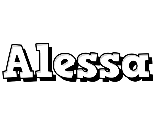 Alessa snowing logo