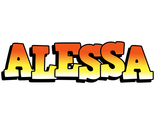 Alessa sunset logo