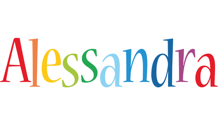 Alessandra birthday logo