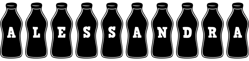 Alessandra bottle logo