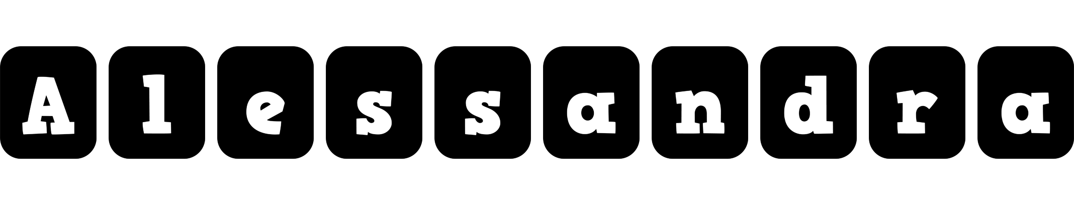 Alessandra box logo