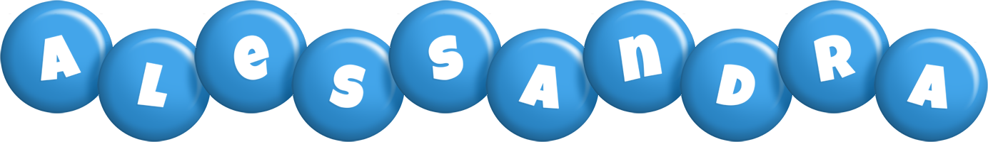 Alessandra candy-blue logo