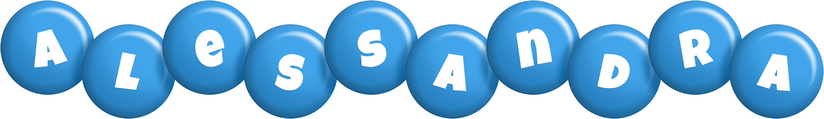 Alessandra candy-blue logo