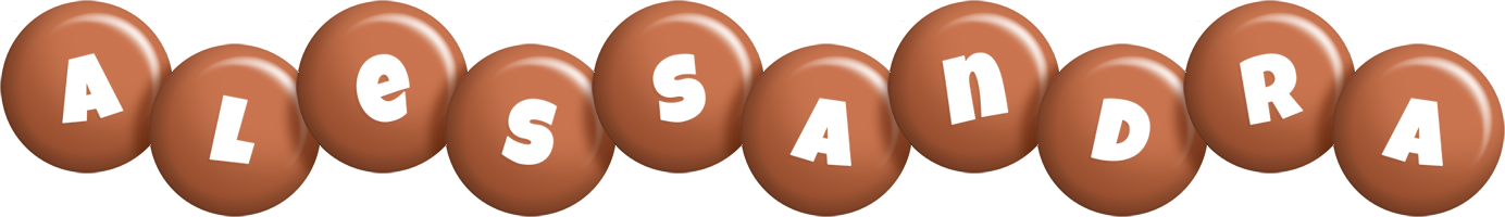 Alessandra candy-brown logo