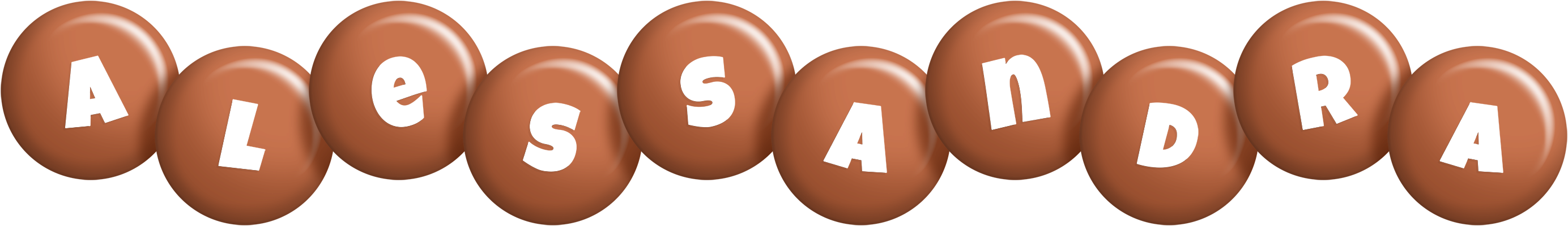 Alessandra candy-brown logo