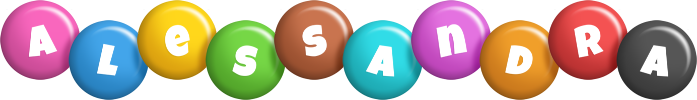 Alessandra candy logo