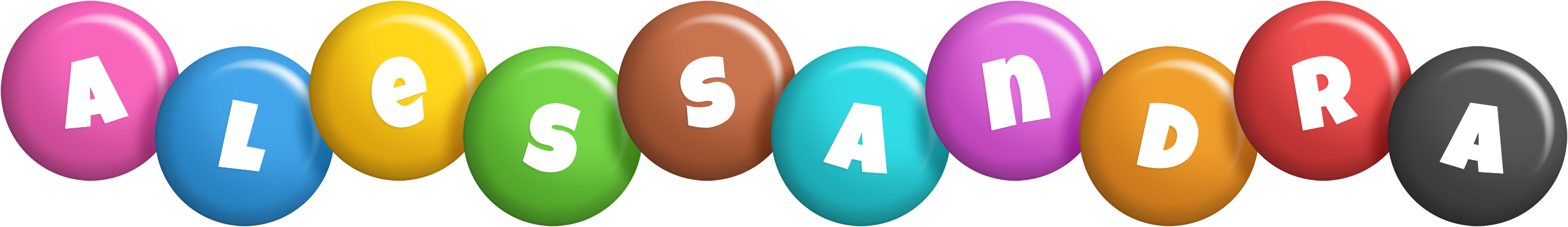 Alessandra candy logo