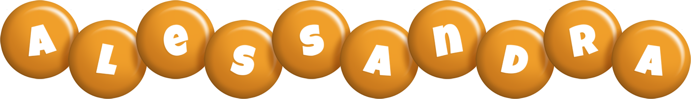 Alessandra candy-orange logo