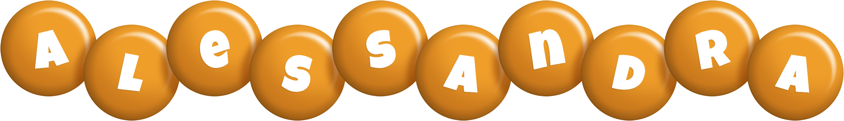 Alessandra candy-orange logo