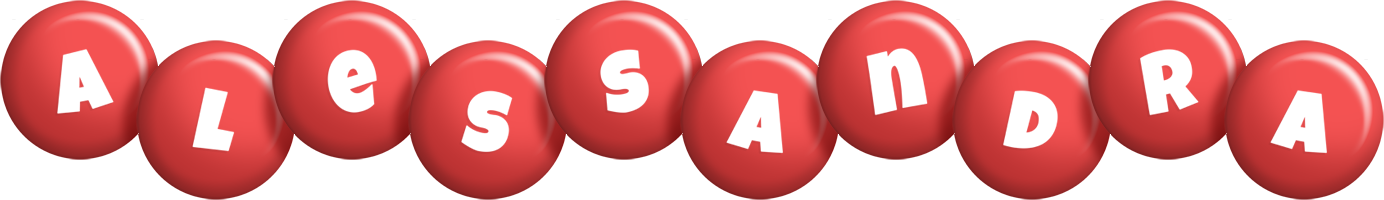 Alessandra candy-red logo
