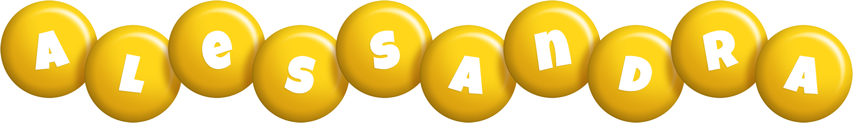Alessandra candy-yellow logo
