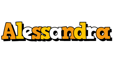 Alessandra cartoon logo