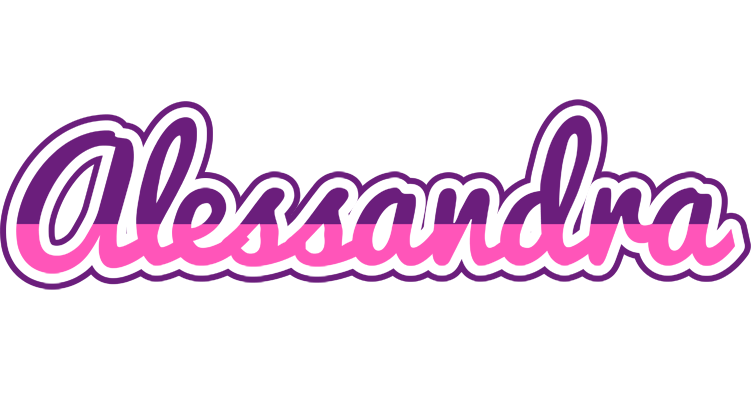 Alessandra cheerful logo