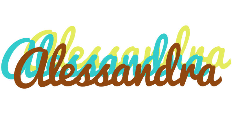 Alessandra cupcake logo