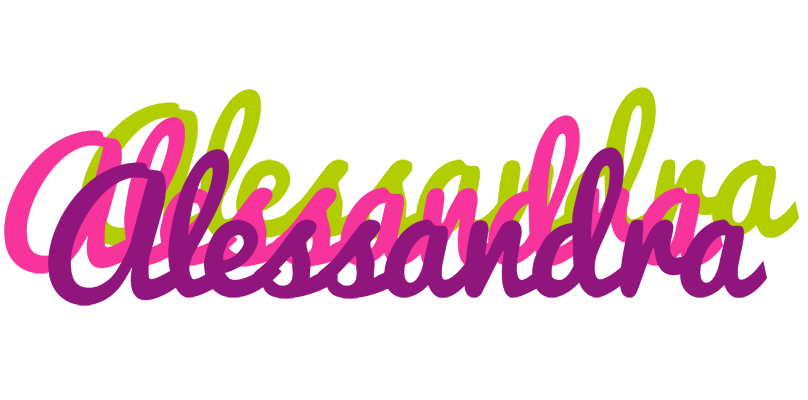 Alessandra flowers logo