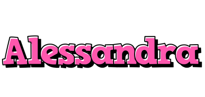 Alessandra girlish logo