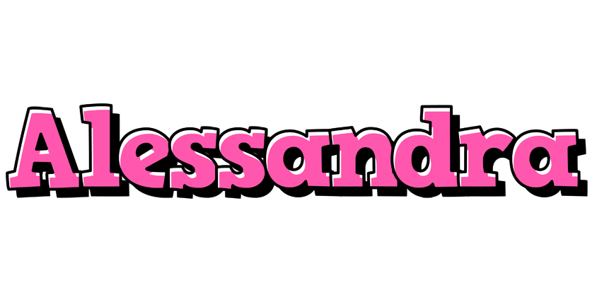 Alessandra girlish logo