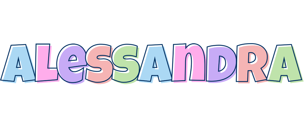 Alessandra pastel logo