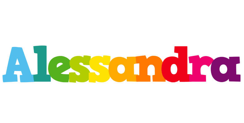 Alessandra rainbows logo