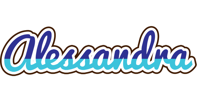Alessandra raining logo
