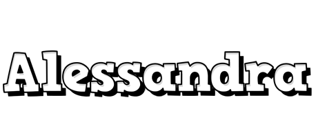 Alessandra snowing logo