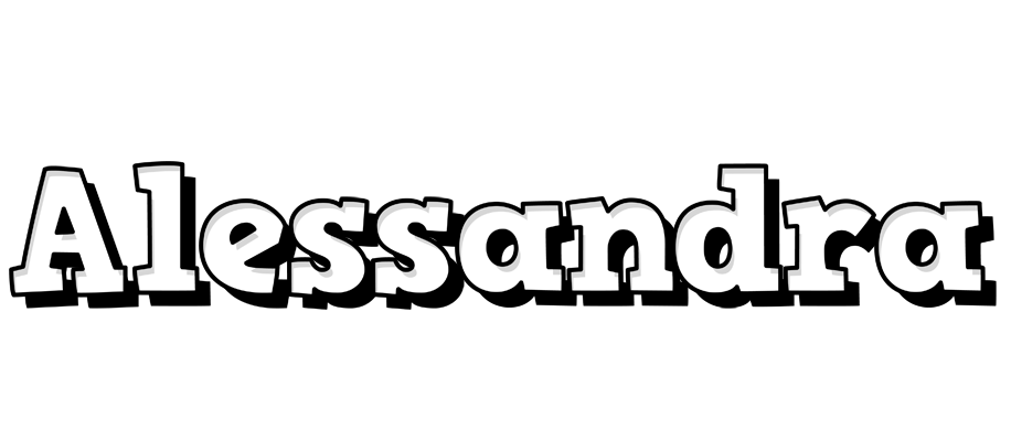 Alessandra snowing logo