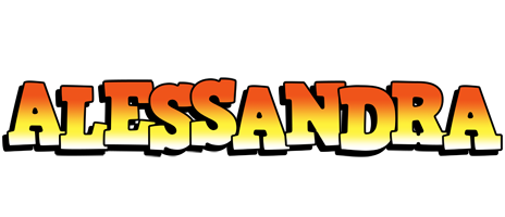 Alessandra sunset logo