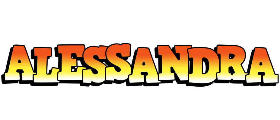 Alessandra sunset logo