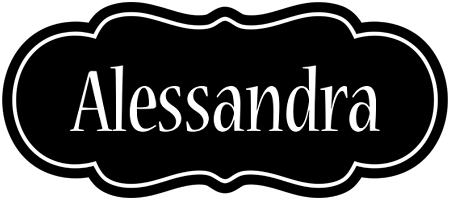 Alessandra welcome logo