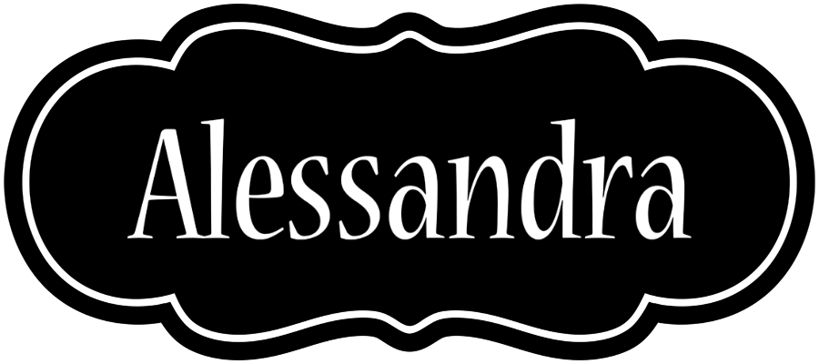 Alessandra welcome logo