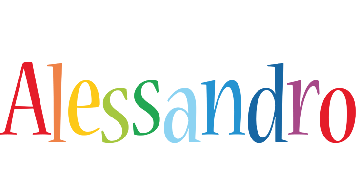 Alessandro birthday logo