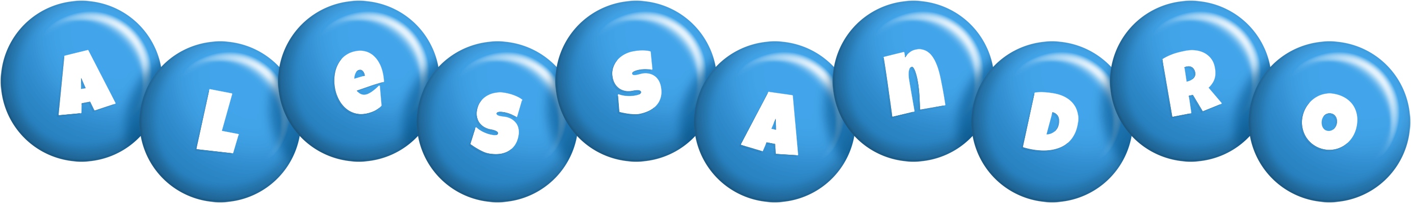 Alessandro candy-blue logo